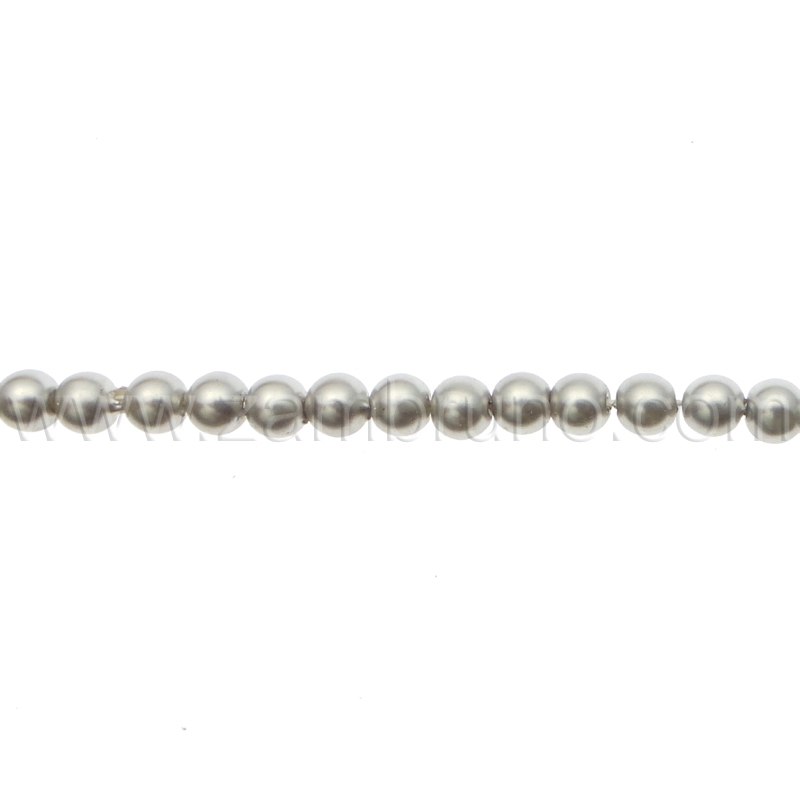 PERLA HILO 6mm GRIS